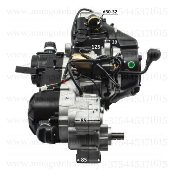 Двигатель 4Т 163QMK 200 см3 с балансировочным валом для квадроцикла