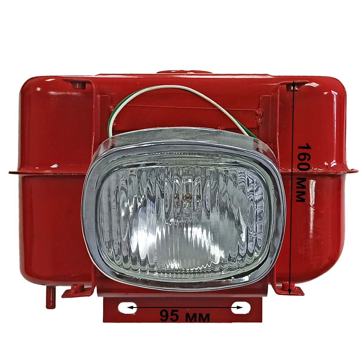 Бак топливный с фарой, без крышки для двигателя R185, R190, R192 дизельного мотоблока, минитрактора