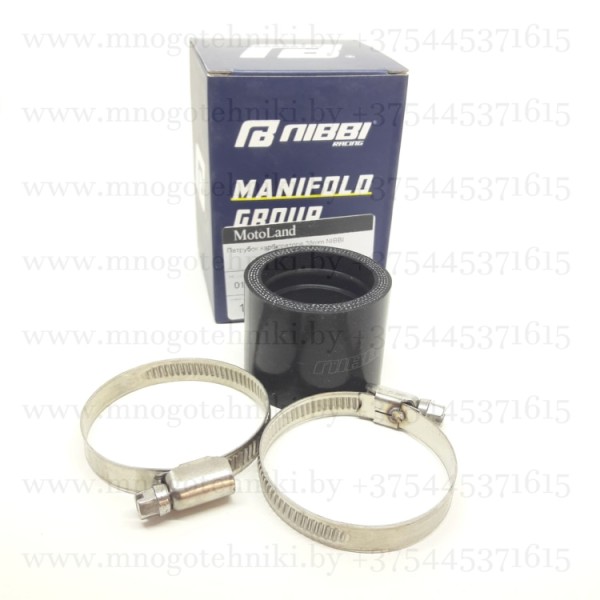 Патрубок (переходник) карбюратора 38мм NIBBI для мотоцикла