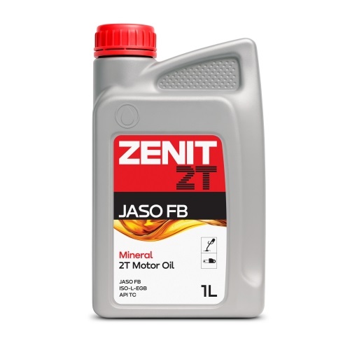 Масло моторное 2-х тактное ZENIT 2T JASO FB, минеральное 1л