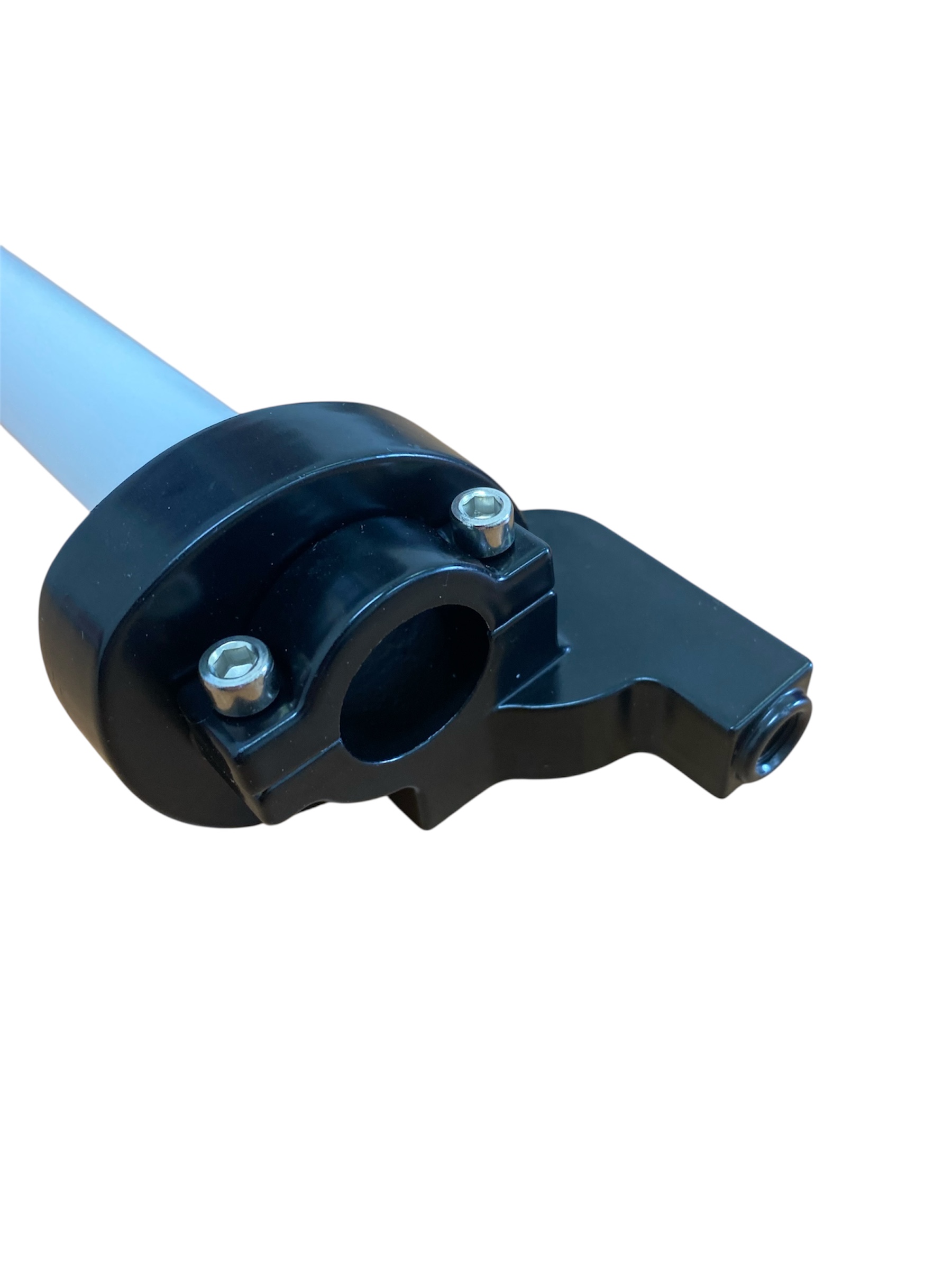 Ручка газа короткоходная с роликом (металлическая) для мотоцикла, питбайка, мопеда, квадроцикла