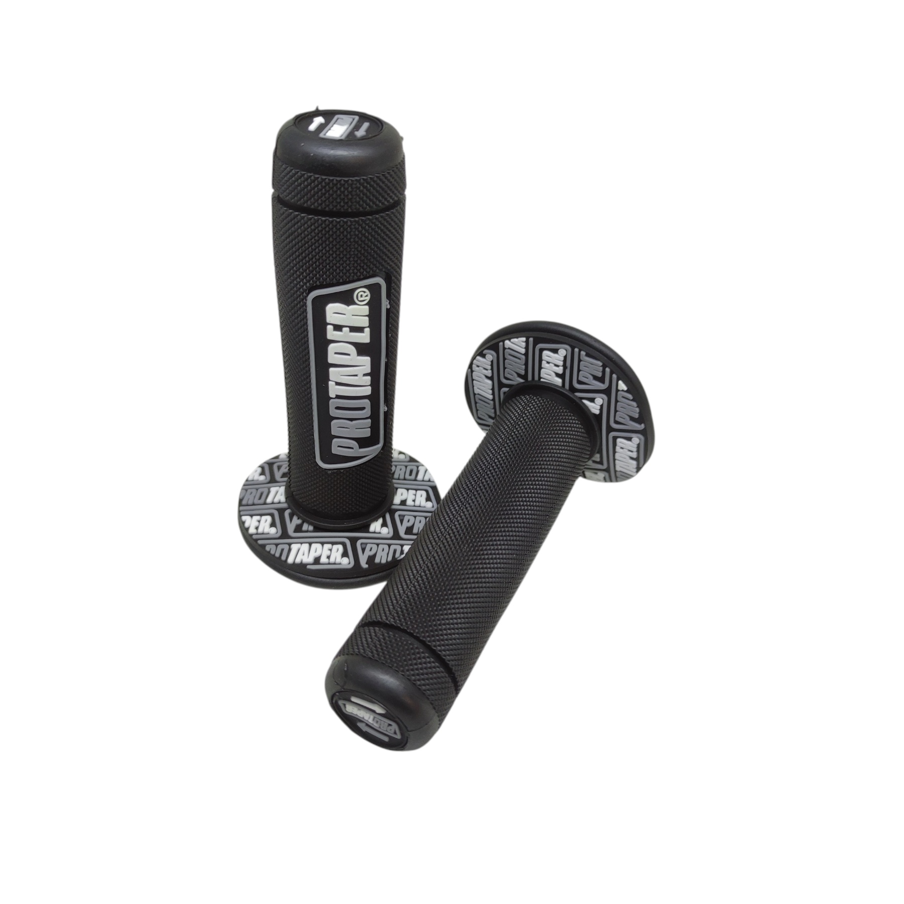 Ручки (грипсы) руля ProTaper с боковыми заглушками для мотоцикла, питбайка, квадроцикла, мопеда