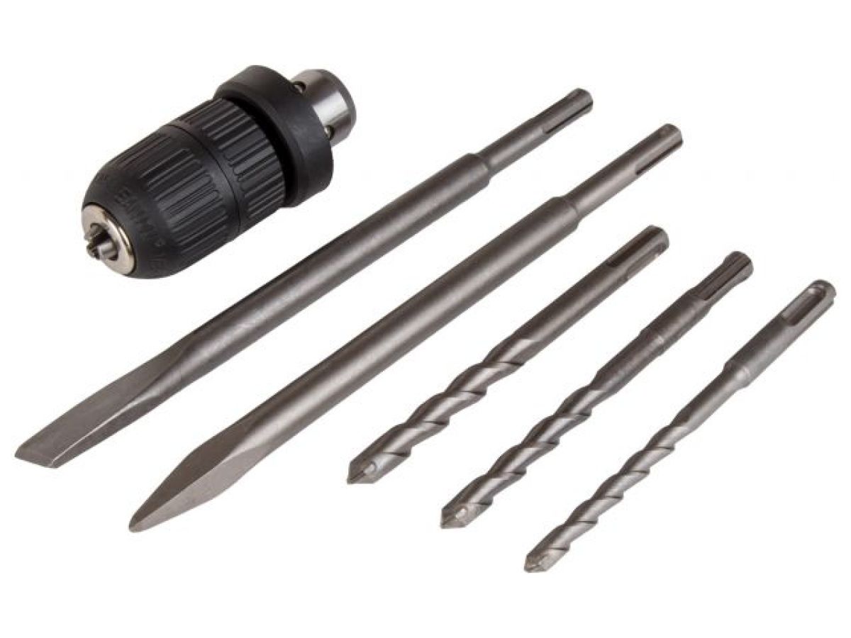 Перфоратор сетевой BULL BH 2802 (2 зубила, 3 сверла)