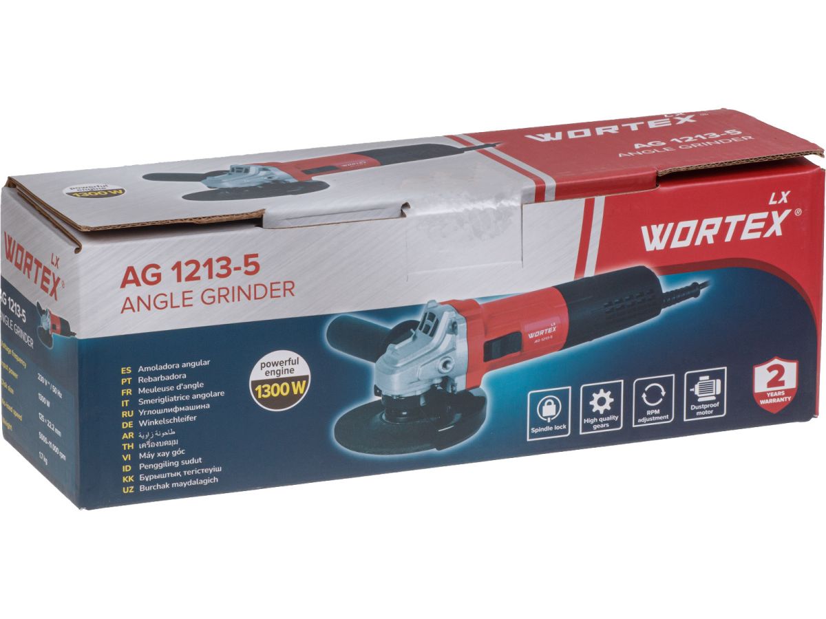 Шлифмашина угловая (болгарка) WORTEX LX AG 1213-5
