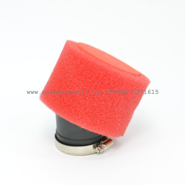 Фильтр воздушный нулевого сопротивления D=42 (поролон) для мотоцикла, мопеда, скутера и др.