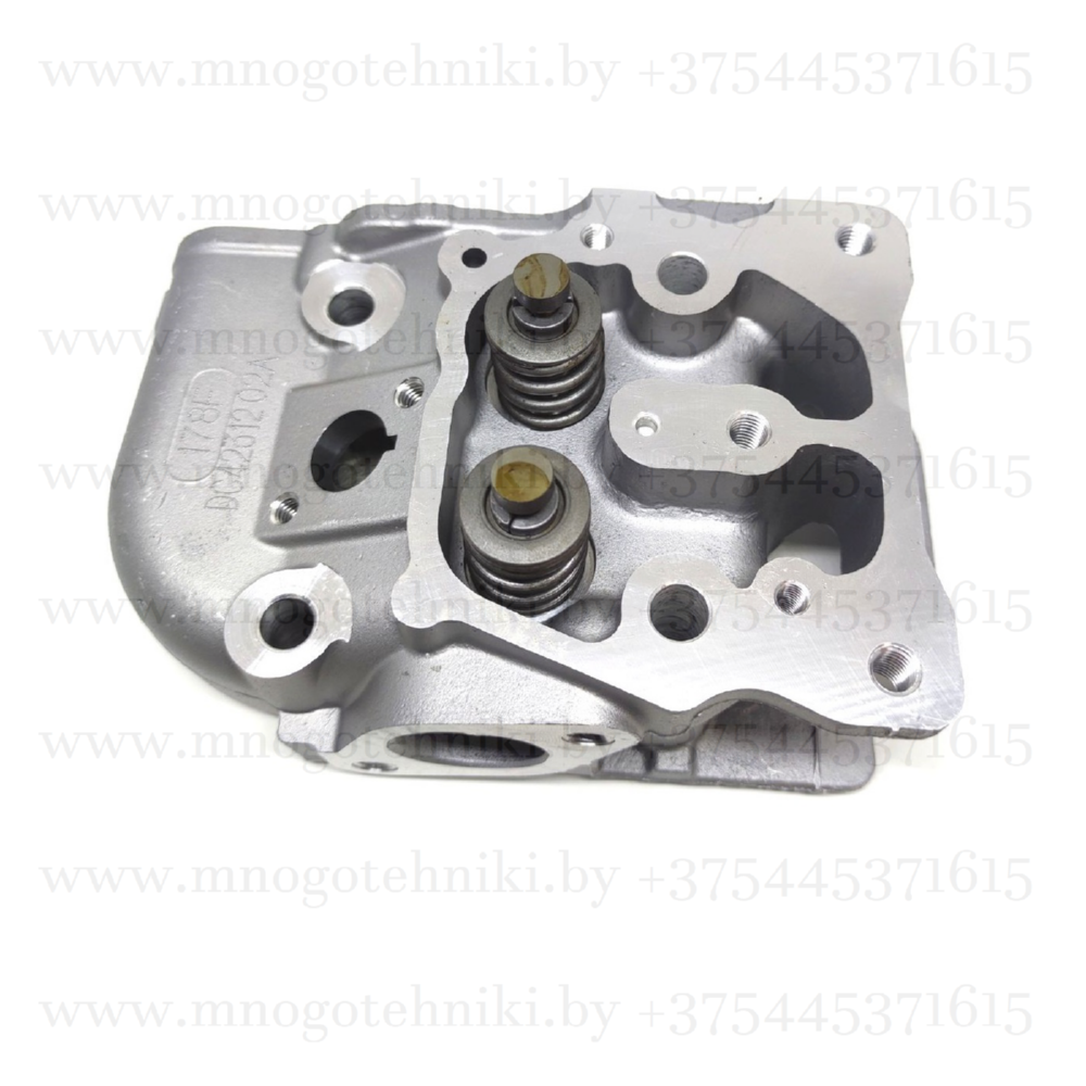 Головка блока цилиндра в сборе двигателя 178F дизельного мотоблока, минитрактора