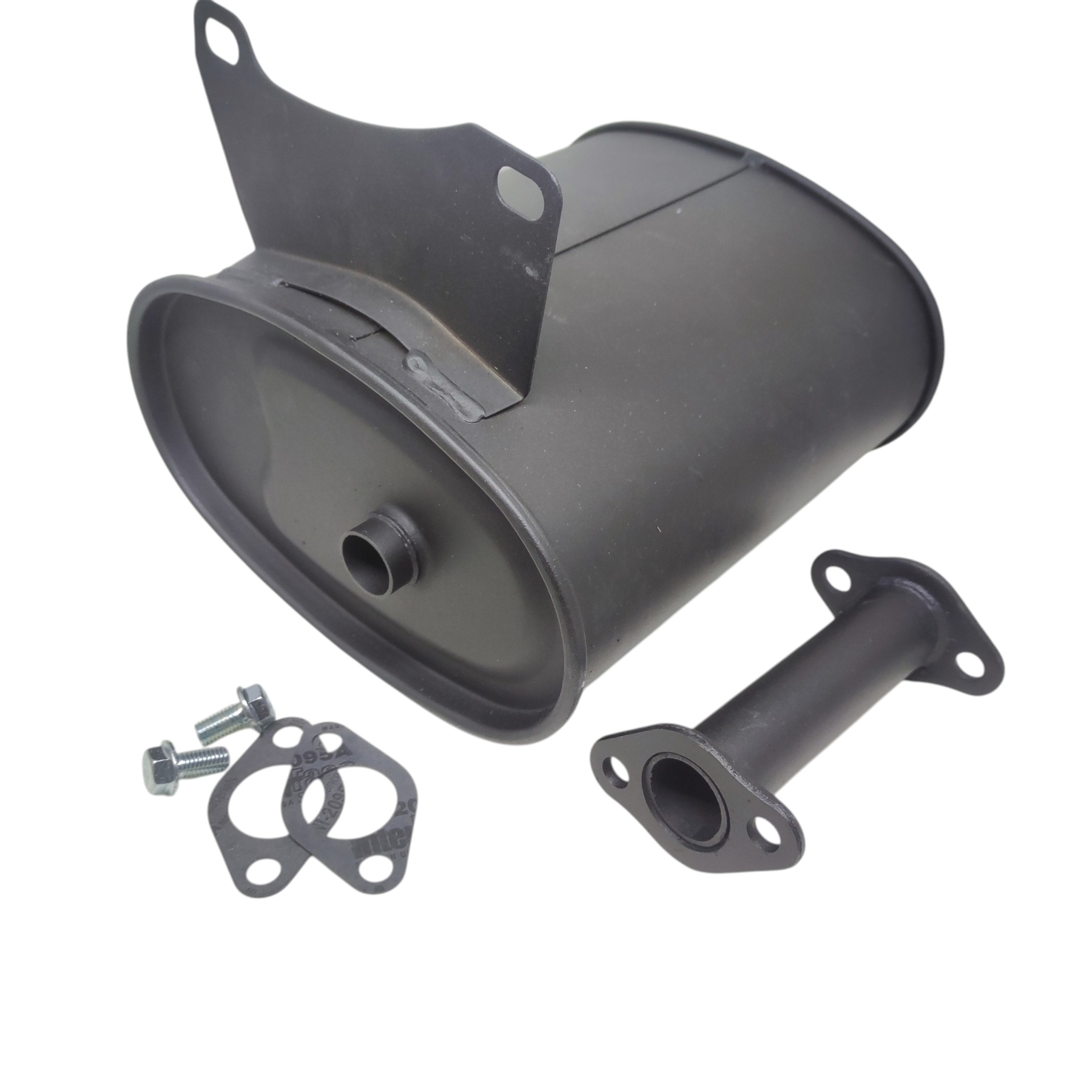 Глушитель бензогенератора с двигателем 182F 188F 190F 192F GX390​ GX420 GX440 GX460 (тип 2)