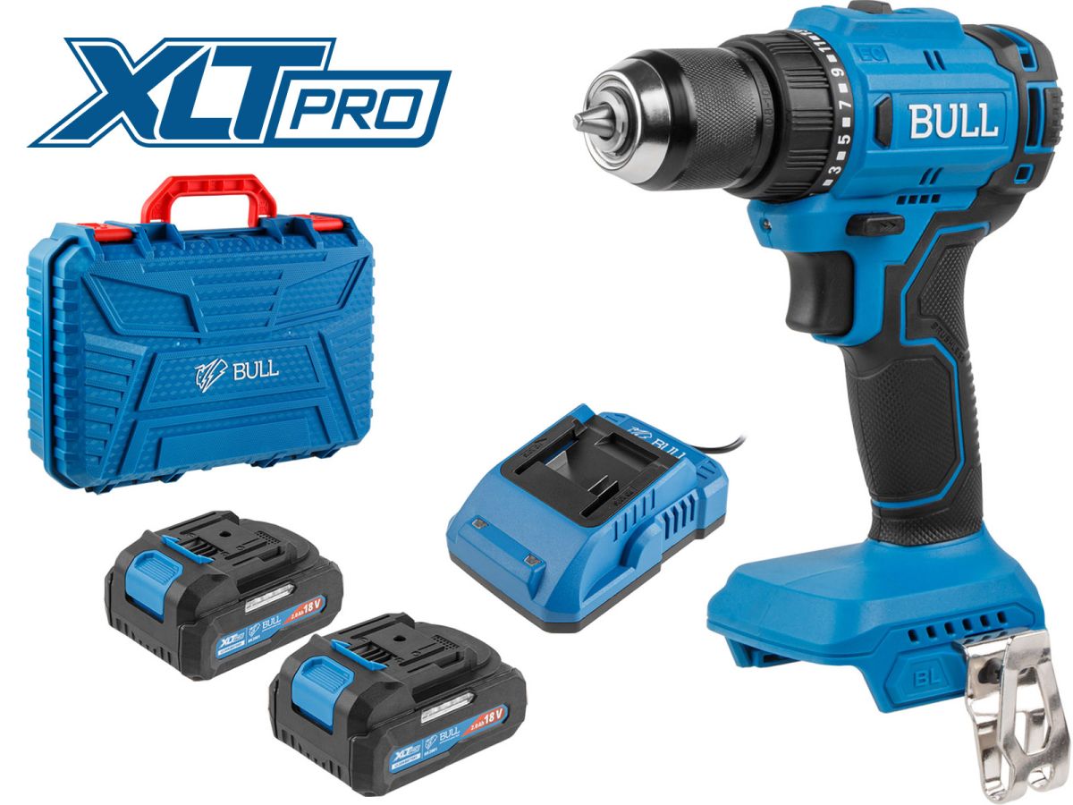 Дрель-шуруповерт аккумуляторная BULL SR 1803 XLTpro