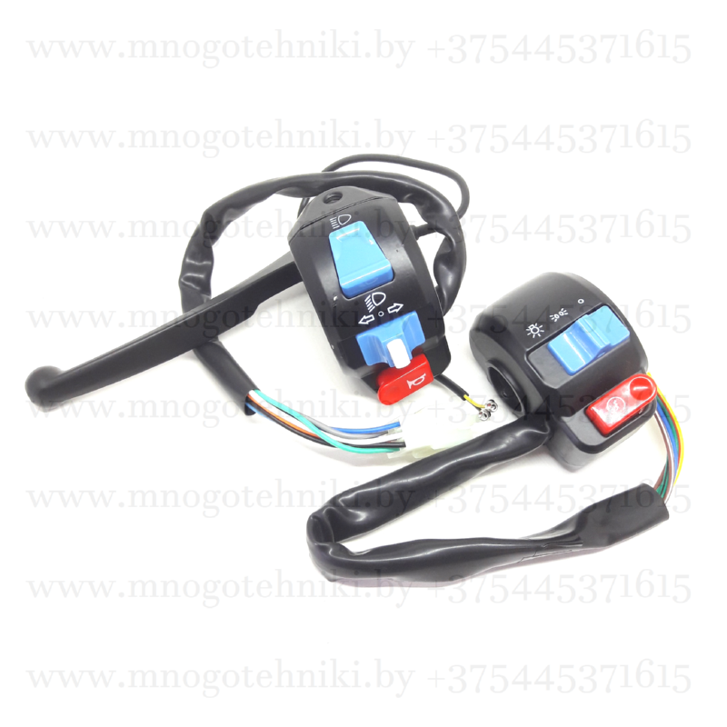 Пульты (переключатели) управления скутера 4Т Irbis, Stels, Minsk, Viper, SYM, Racer, G-Max, Speed Gear, Benzhou, Navigator, Rex, Riya, Salute, Soul, Znen, Альфамото, Skyline, Nexus, Honling, Storm, Lifan, Jialing универсальные