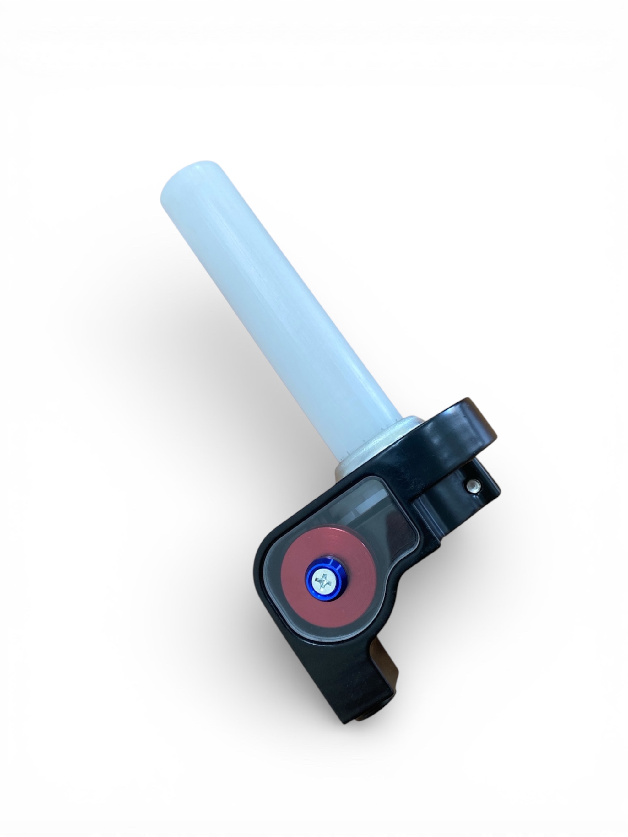 Ручка газа короткоходная с роликом (металлическая) для мотоцикла, питбайка, мопеда, квадроцикла