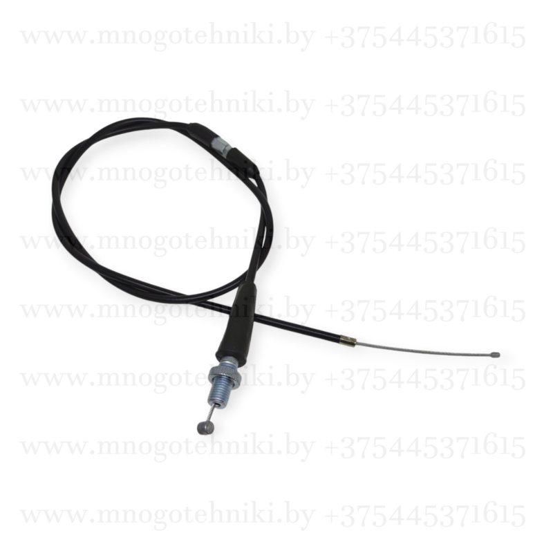 Трос газа (L=1130, прямой, резьба) для китайских мотоциклов Avantis, BSE, ZUUM, ROLIZ, KAYO, Motoland, RACER, Regulmoto, Wels