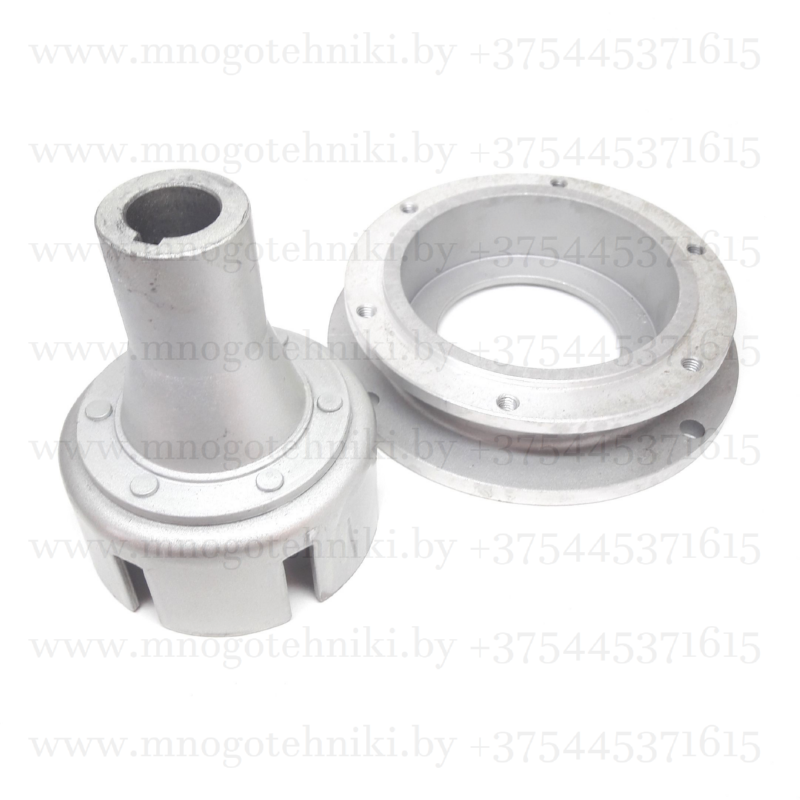 Переходной комплект (барабан и плита) для установки двигателя (вал 25мм. шпонка) на мотоблоки МТЗ