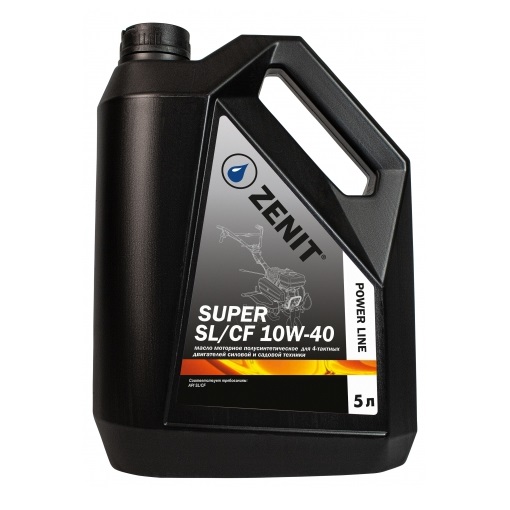 Масло моторное 4-х тактное ZENIT Power Line SUPER SL/CF 10W-40, полусинтетика 5л