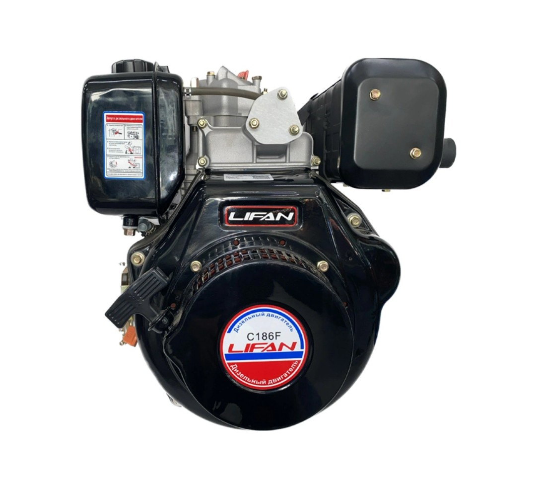 Двигатель дизельный Lifan C186F 10л.с. (вал 25мм, шлицы)