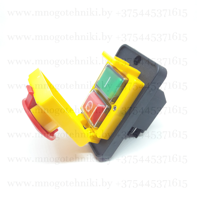 Кнопка пуска (выключатель, 4 клеммы) DKLD DZ-6-2 для бетономесителя, станка и др,