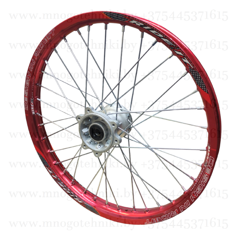 Обод (диск) 1.6-21" переднего колеса (R21 ось d=15mm) алюминий красный XR250
