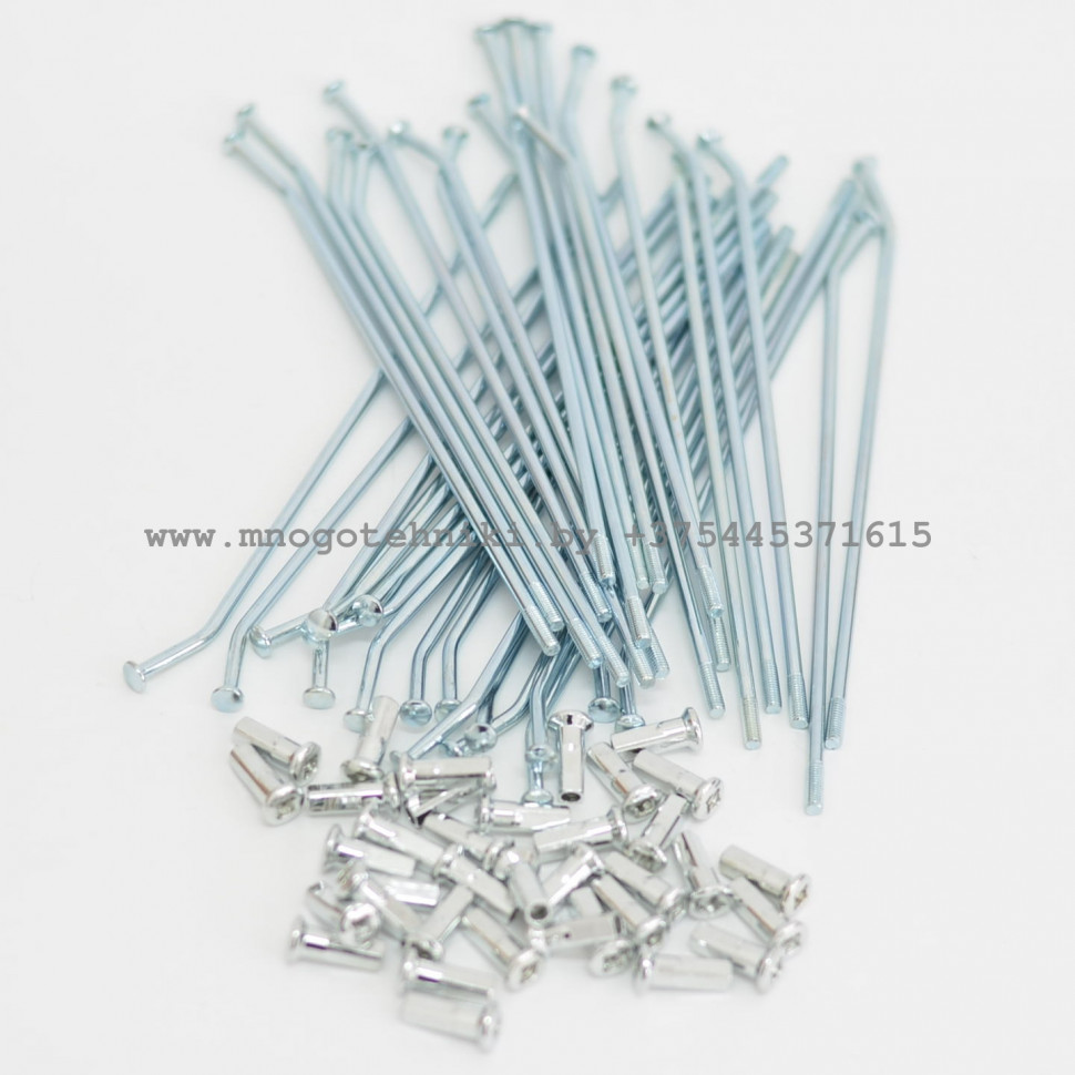 Спицы (L=194mm/198mm, D=3.5mm) для колеса 18" ступица 6 болтов китайского мотоцикла (комплект)