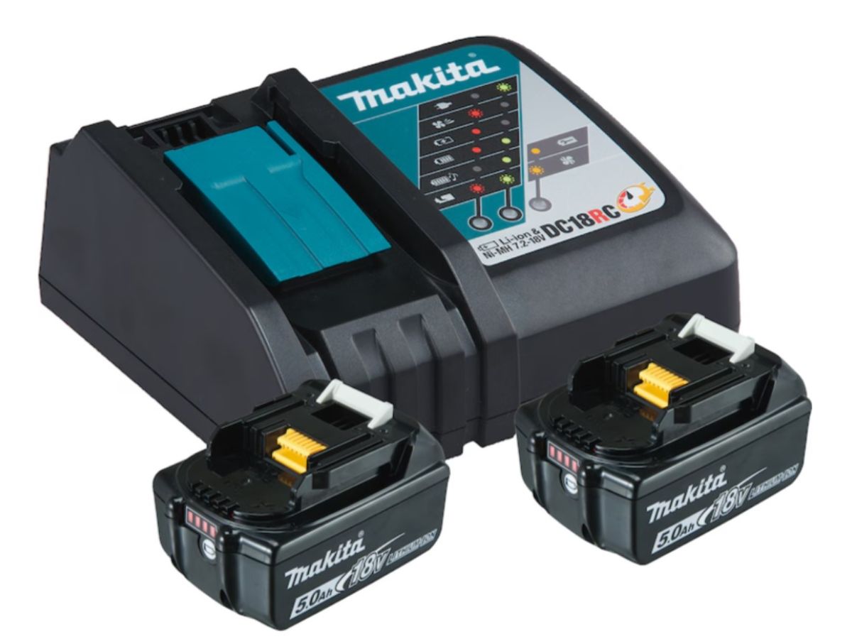 Набор зарядное устройство Makita DC18RC и 2 аккумулятора LXT 18.0В BL1850B
