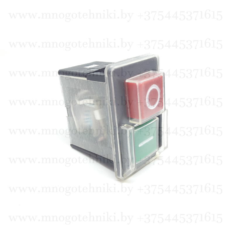 Кнопка пуска (выключатель, 4 клеммы) KJD6 для бетономешалки, станка, оборудования