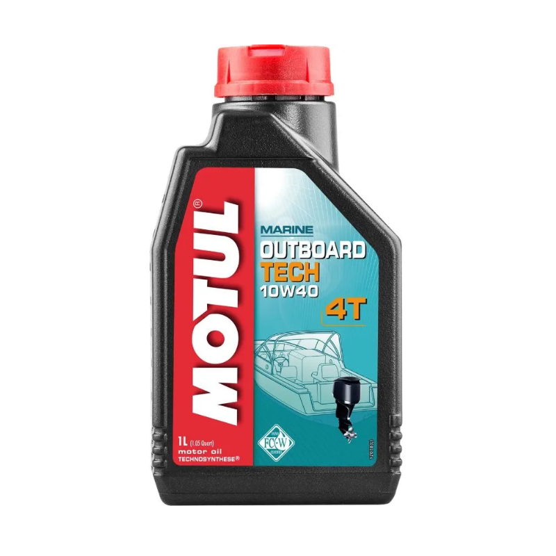 Масло моторное Motul 10W-40 Outboard Tech 4T, 1л