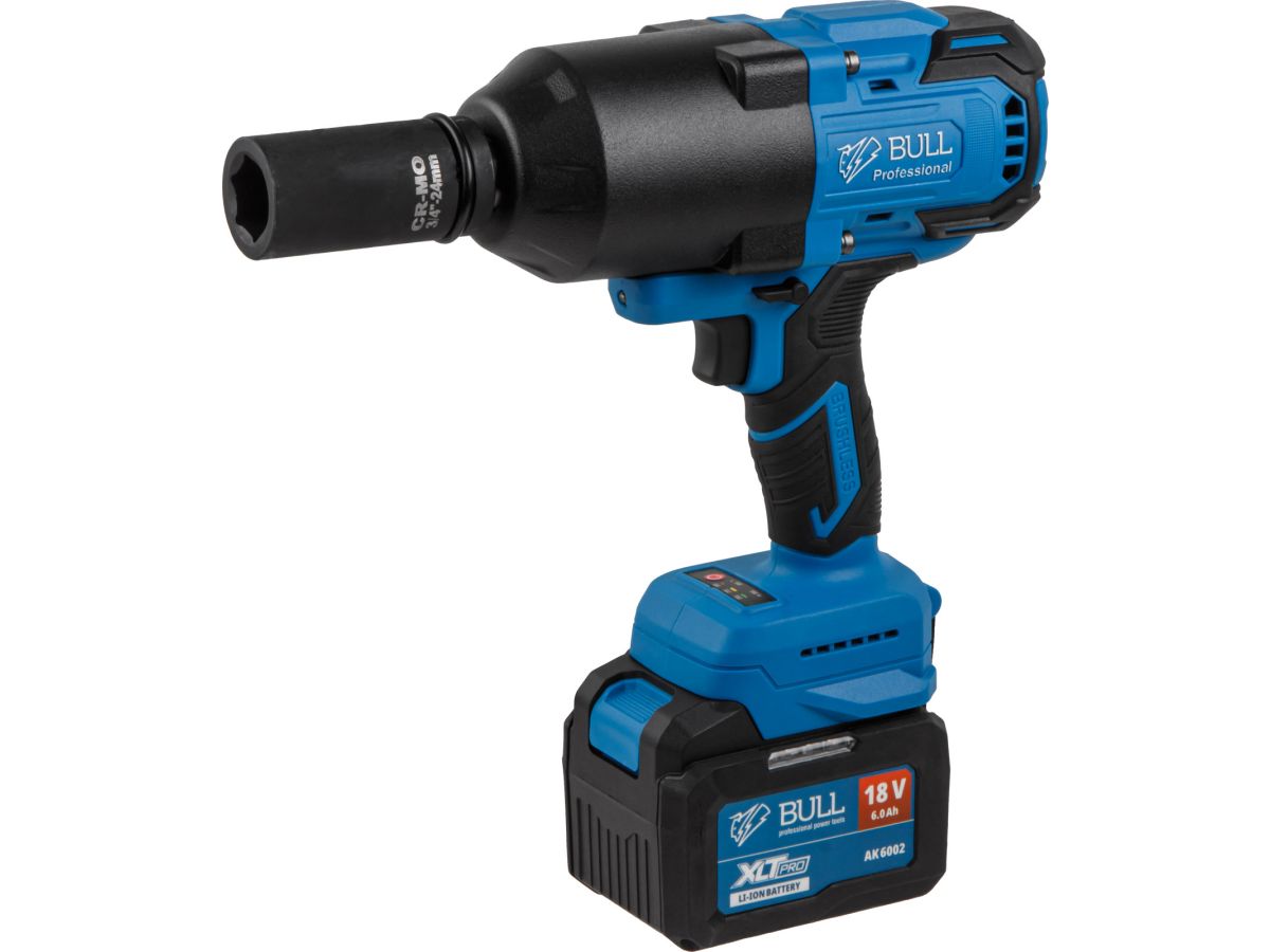 Гайковерт аккумуляторный ударный BULL SC 1810 Xcase XLTpro (1 АКБ, 6 А-ч)