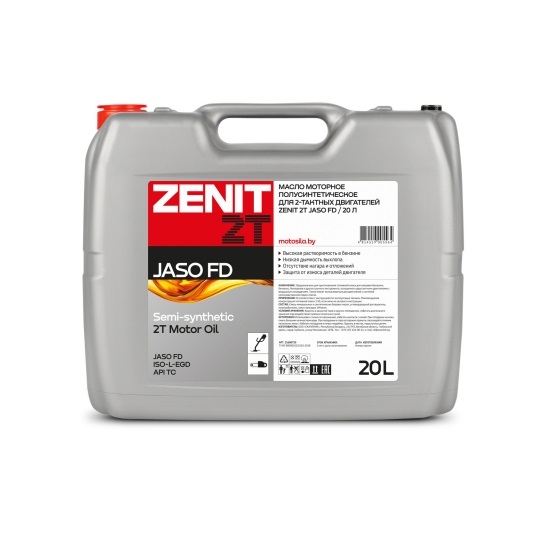 Масло моторное 2-х тактное ZENIT 2T JASO FD, полусинтетика 20л