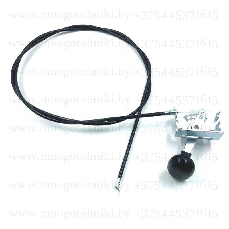 Трос газа (L=1800, Z-концевик) с рычагом для мотоблока, культиватора