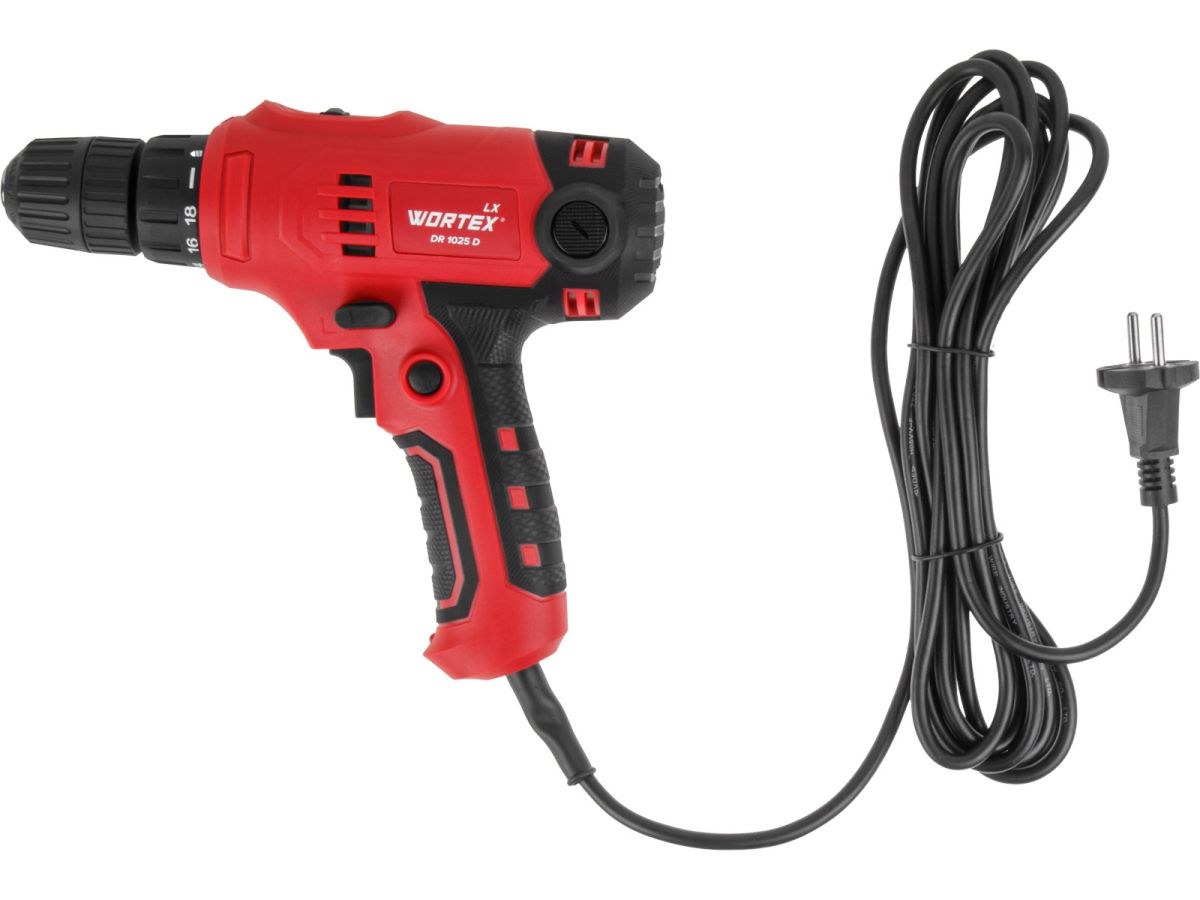 Дрель-шуруповерт сетевой WORTEX LX DR 1025 D