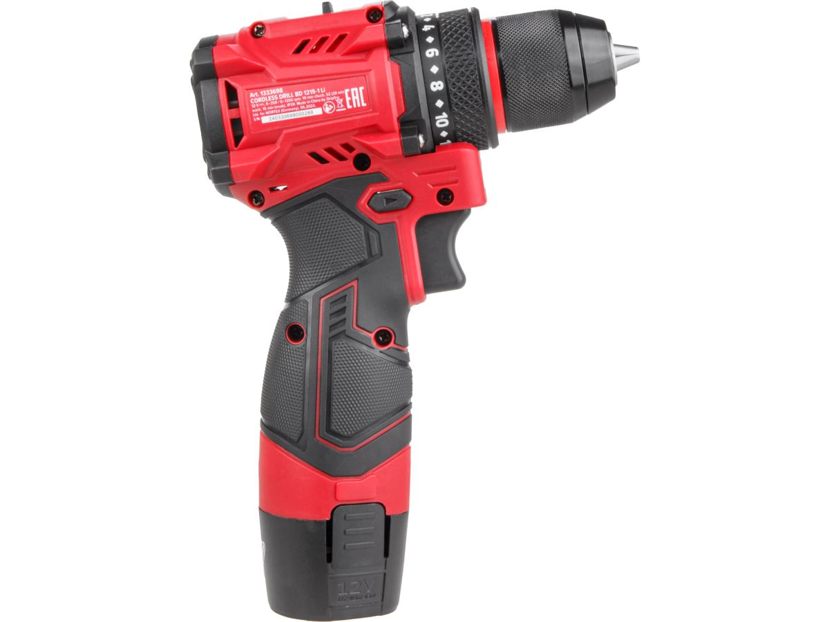 Дрель-шуруповерт аккумуляторная WORTEX LX BD 1215-1 Li 