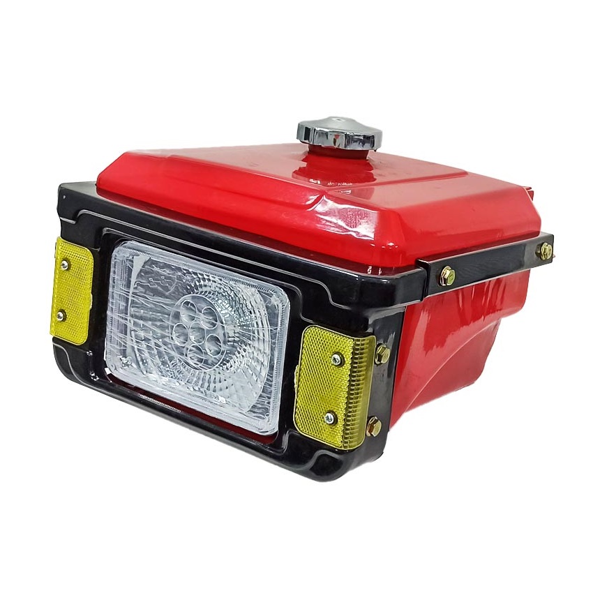 Бак топливный с фарой, без крышки для двигателя R185, R190, R192 дизельного мотоблока, минитрактора