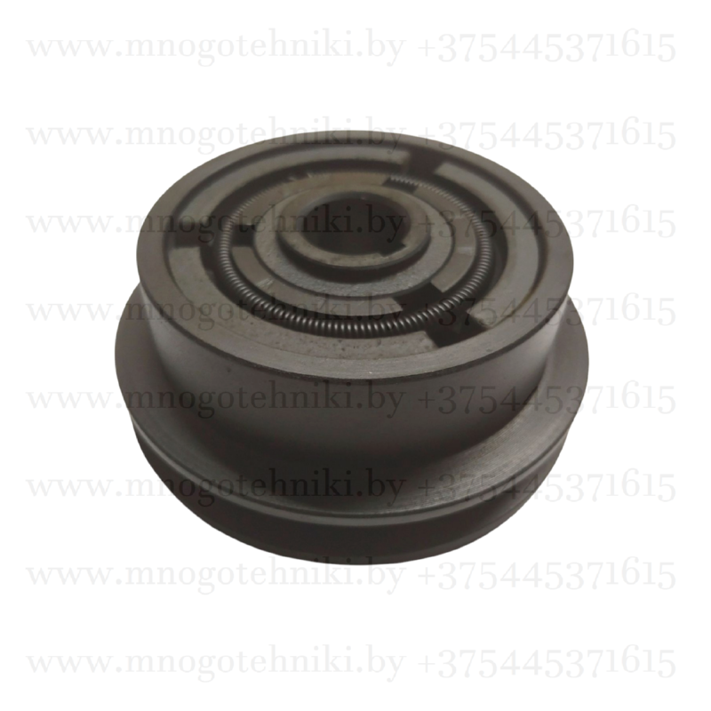 Сцепление центробежное (шкив D128мм. 2 ремня 13мм) на вал 20мм. шпонка