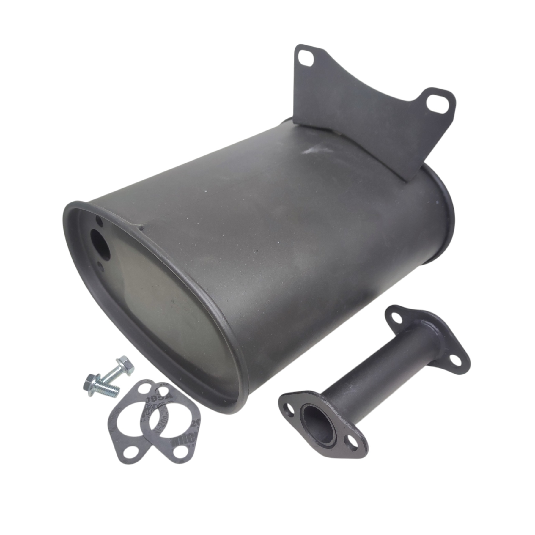 Глушитель бензогенератора с двигателем 182F 188F 190F 192F GX390​ GX420 GX440 GX460 (тип 2)