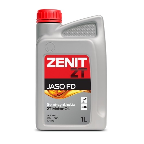 Масло моторное 2-х тактное ZENIT 2T JASO FD, полусинтетика 1л