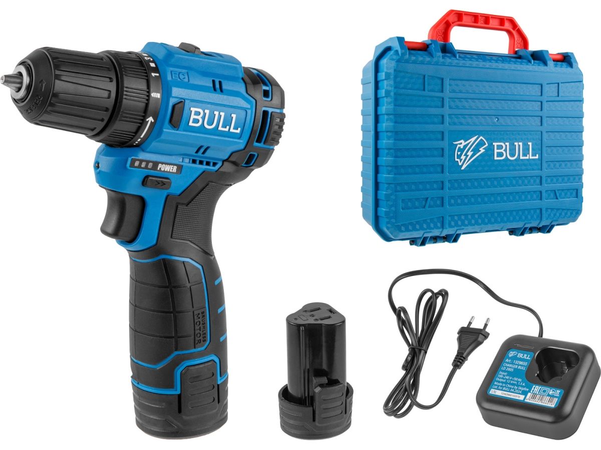 Дрель-шуруповерт аккумуляторная BULL SR 1203