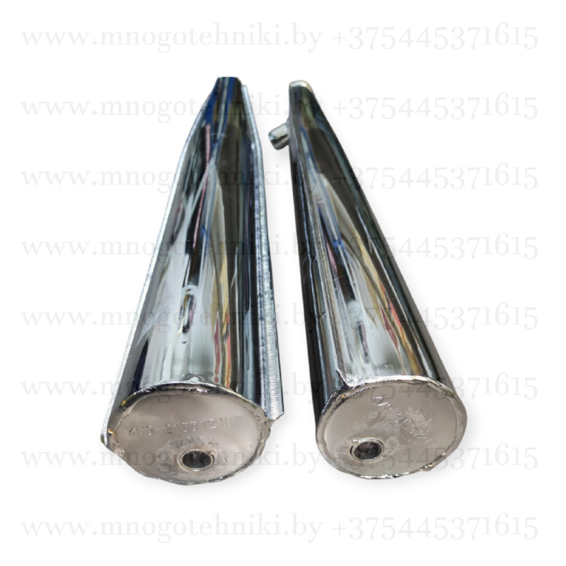 Глушители Днепр (комплект) хром, нового образца