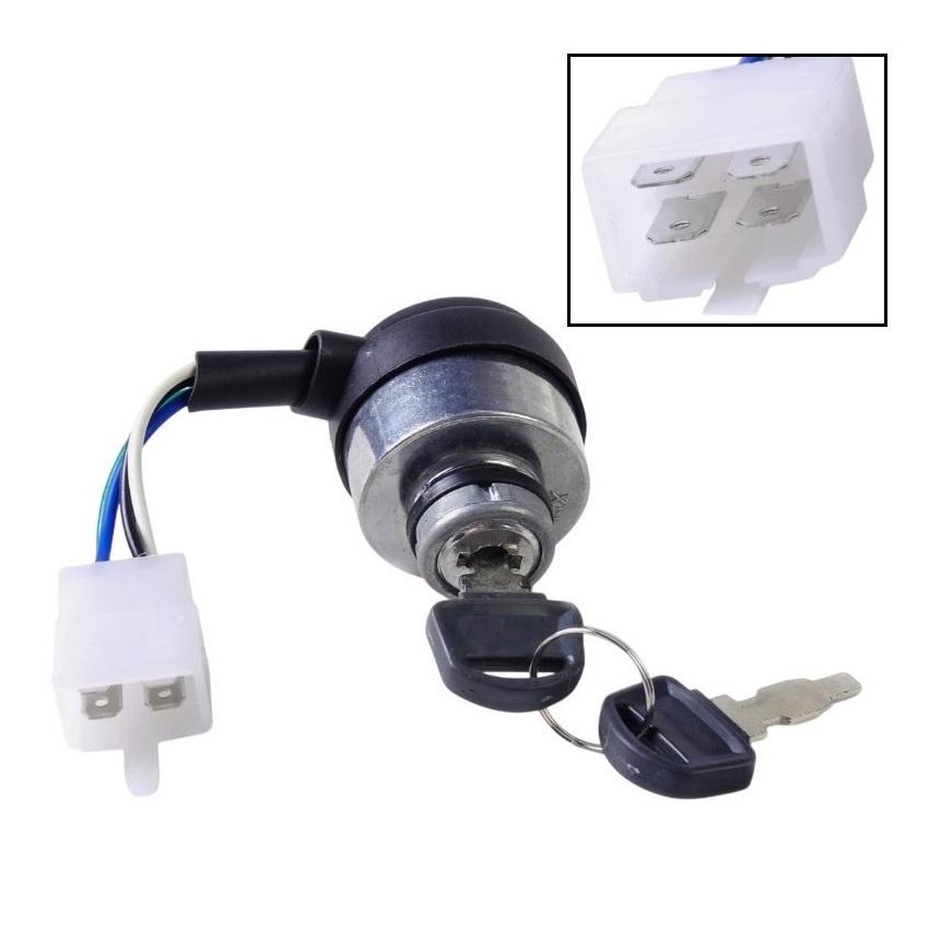 Замок зажигания (4 контакта) для генератора, мотоблока, культиватора, электростанции