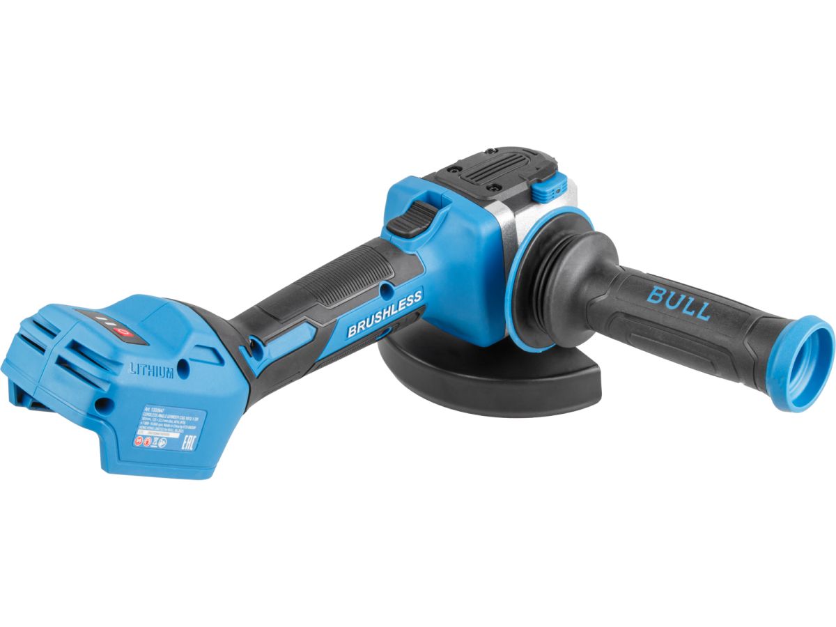 Шлифмашина угловая (болгарка) аккумуляторная BULL CSG 1812-1 SR Xcase XLTpro (2 АКБ,  6 А-ч)