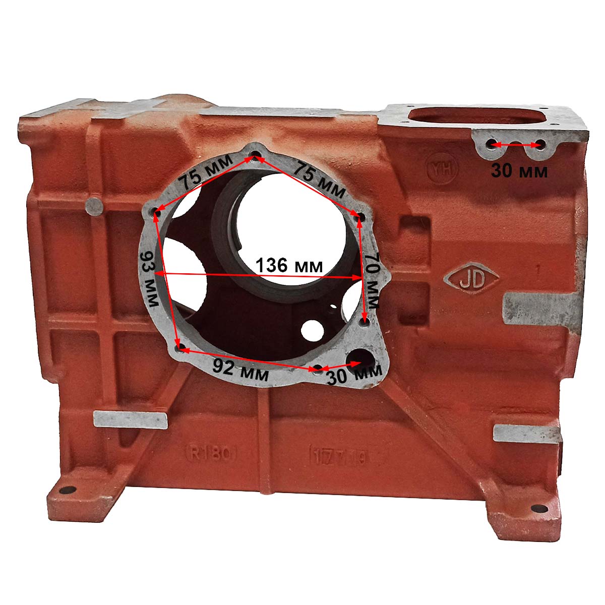 Блок цилиндра двигателя R175 R180