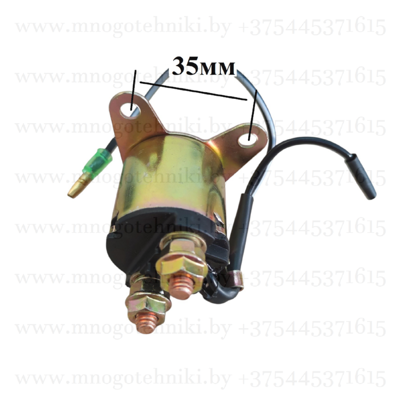 Реле стартера электрического 168F, 170F, 173F, 177F, 182F, 188F, 190F, 192F двигателя мотоблока, культиватора, бензогенератора