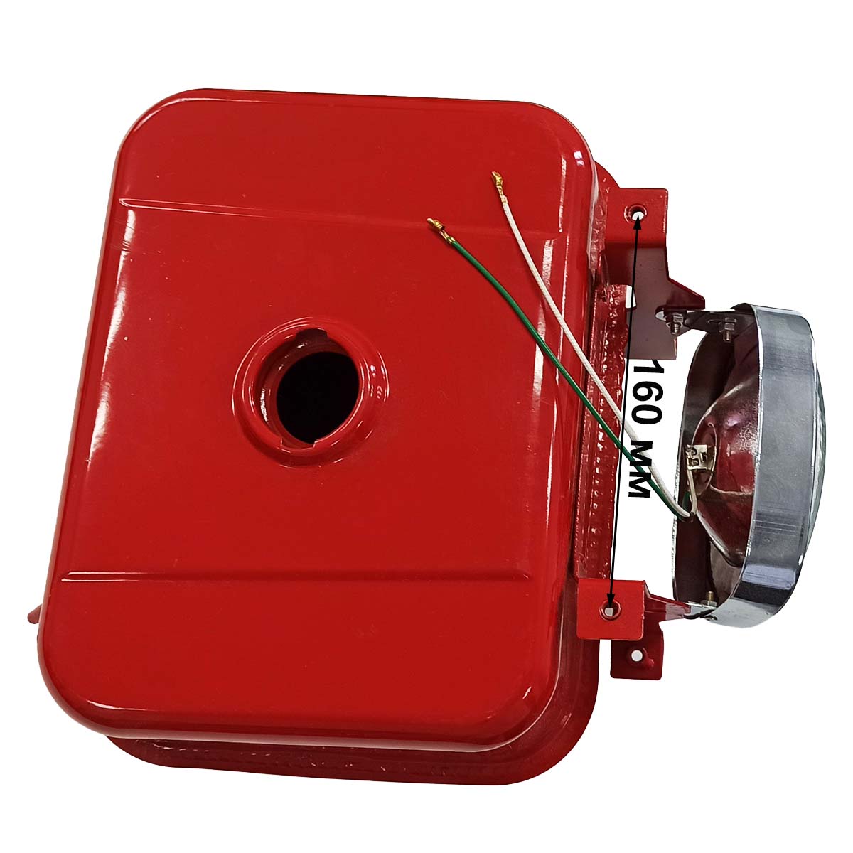 Бак топливный с фарой, без крышки для двигателя R185, R190, R192 дизельного мотоблока, минитрактора