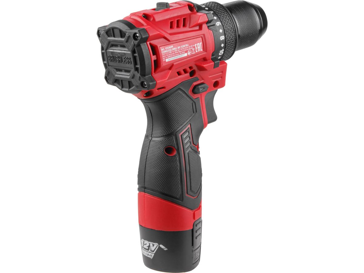 Дрель-шуруповерт аккумуляторная WORTEX LX BD 1220 DLi