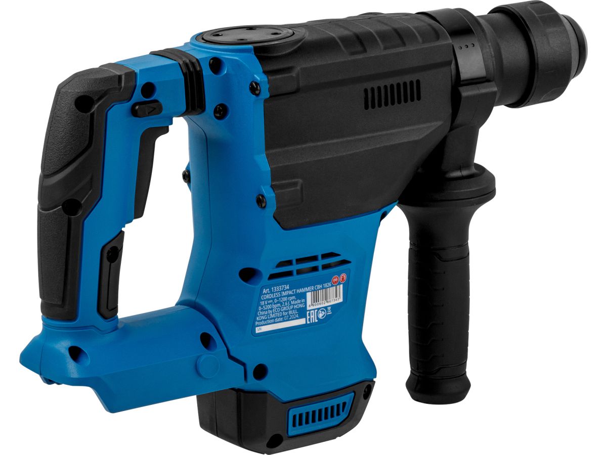 Перфоратор аккумуляторный BULL CBH 1826 Xcase, XLTpro (1 АКБ, 4 А-ч)