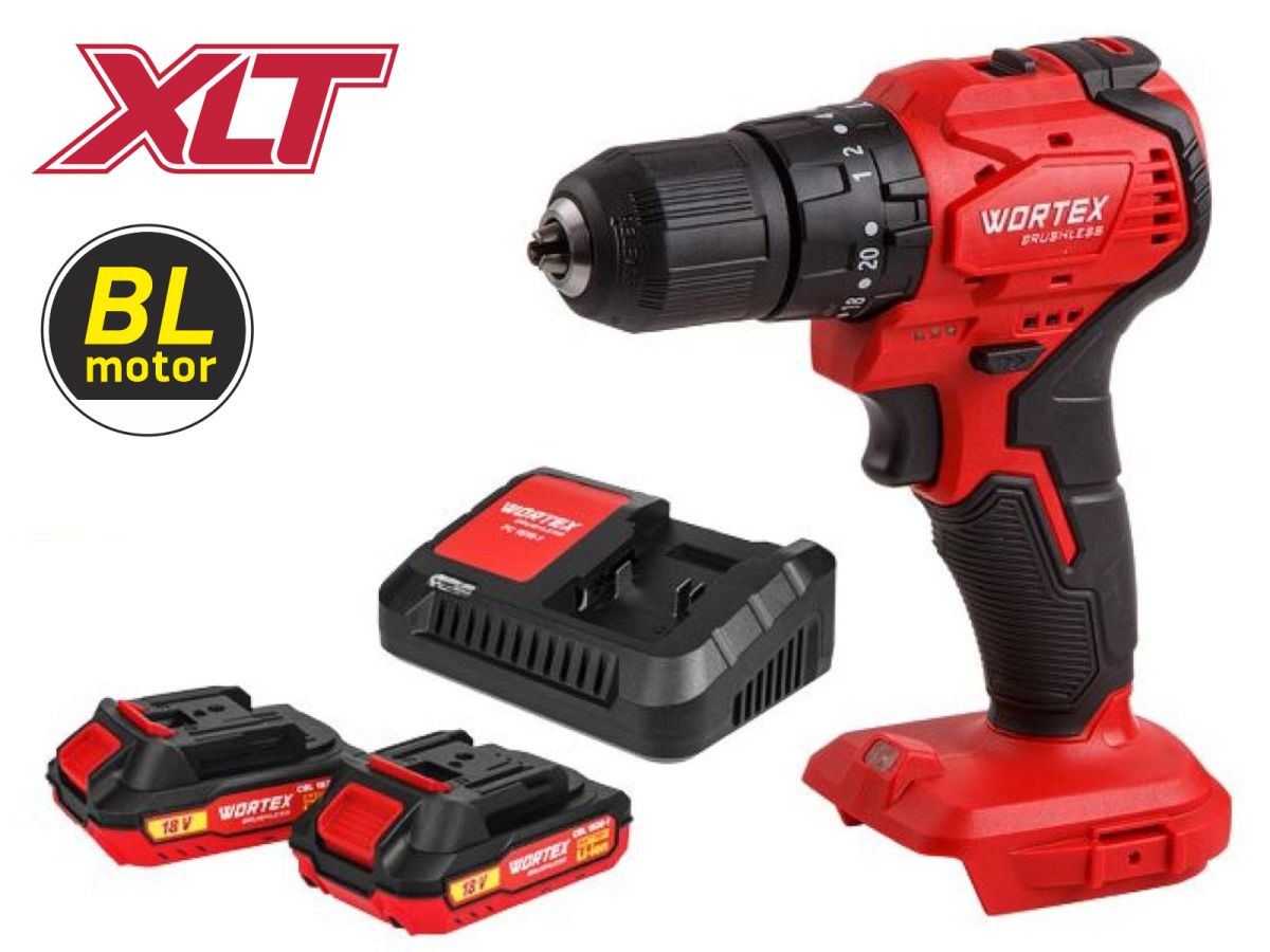 Дрель-шуруповерт ударная аккумуляторная WORTEX BD 2030-1 DLi  ALL1 XLT SET (2АКБ 2А-ч)