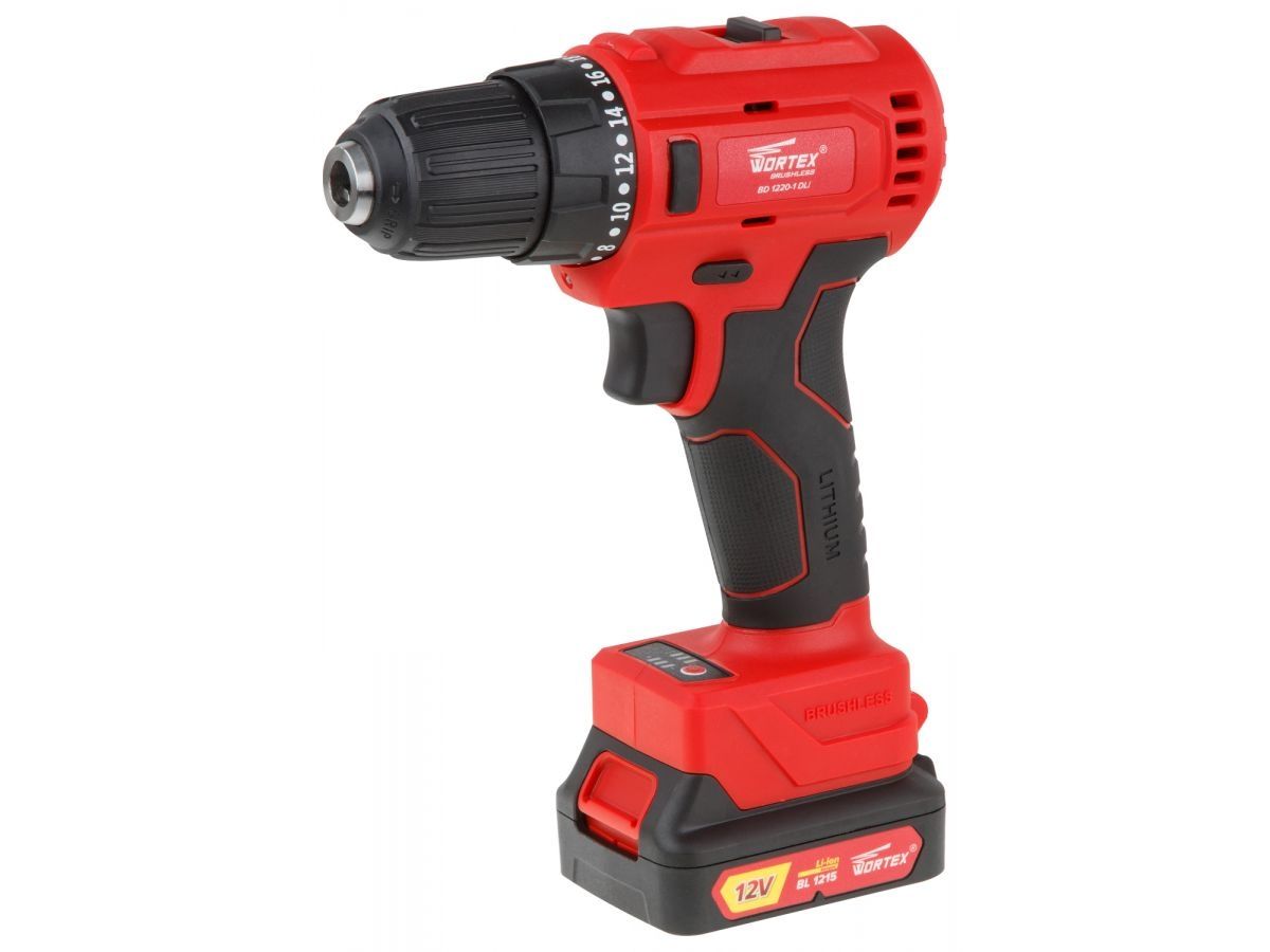 Дрель-шуруповерт аккумуляторная WORTEX BD 1220-1 DLi