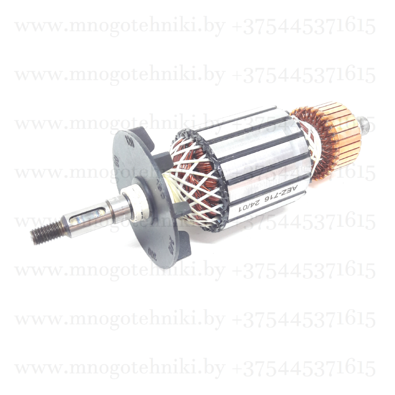 Ротор (якорь) для рубанка Rebir IE-5708 (резьба М8 и шпонка)