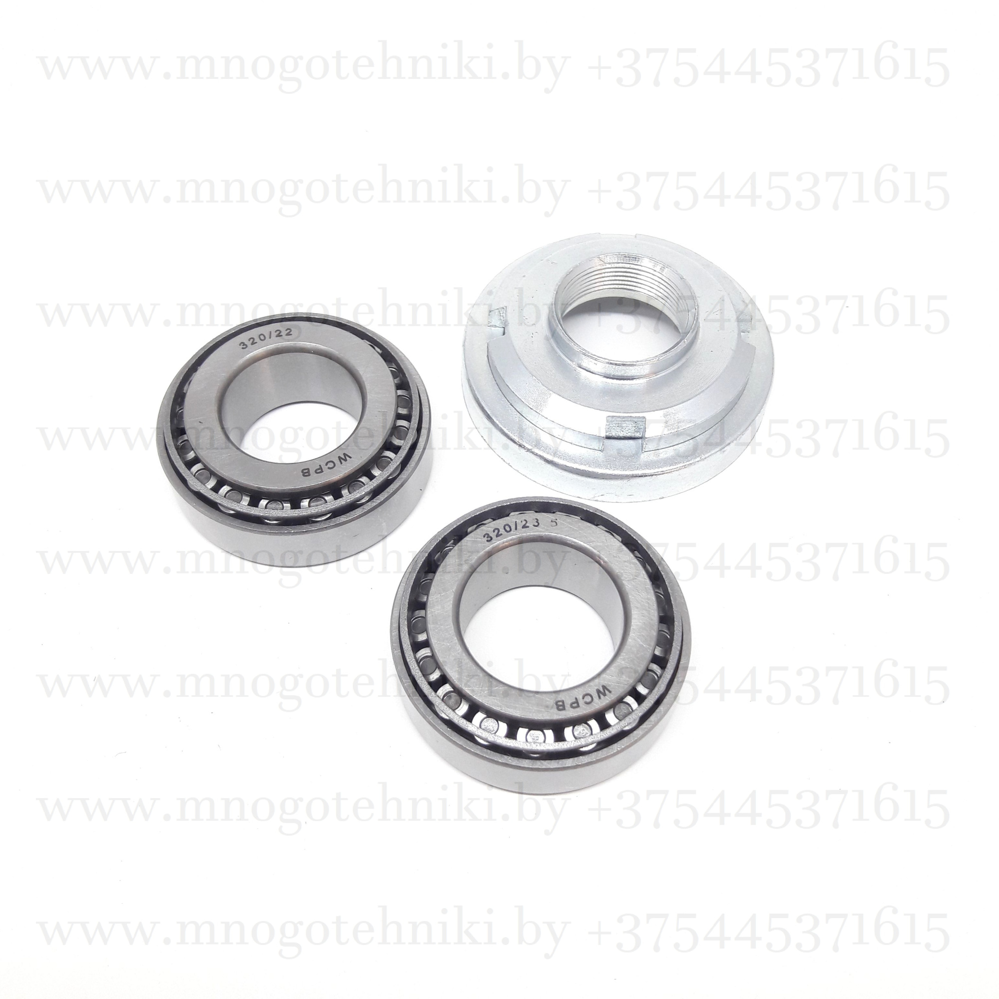 Подшипник 320/22, 320/23.5 с гайкой руля, траверсы китайского мотоцикла KAYO 125