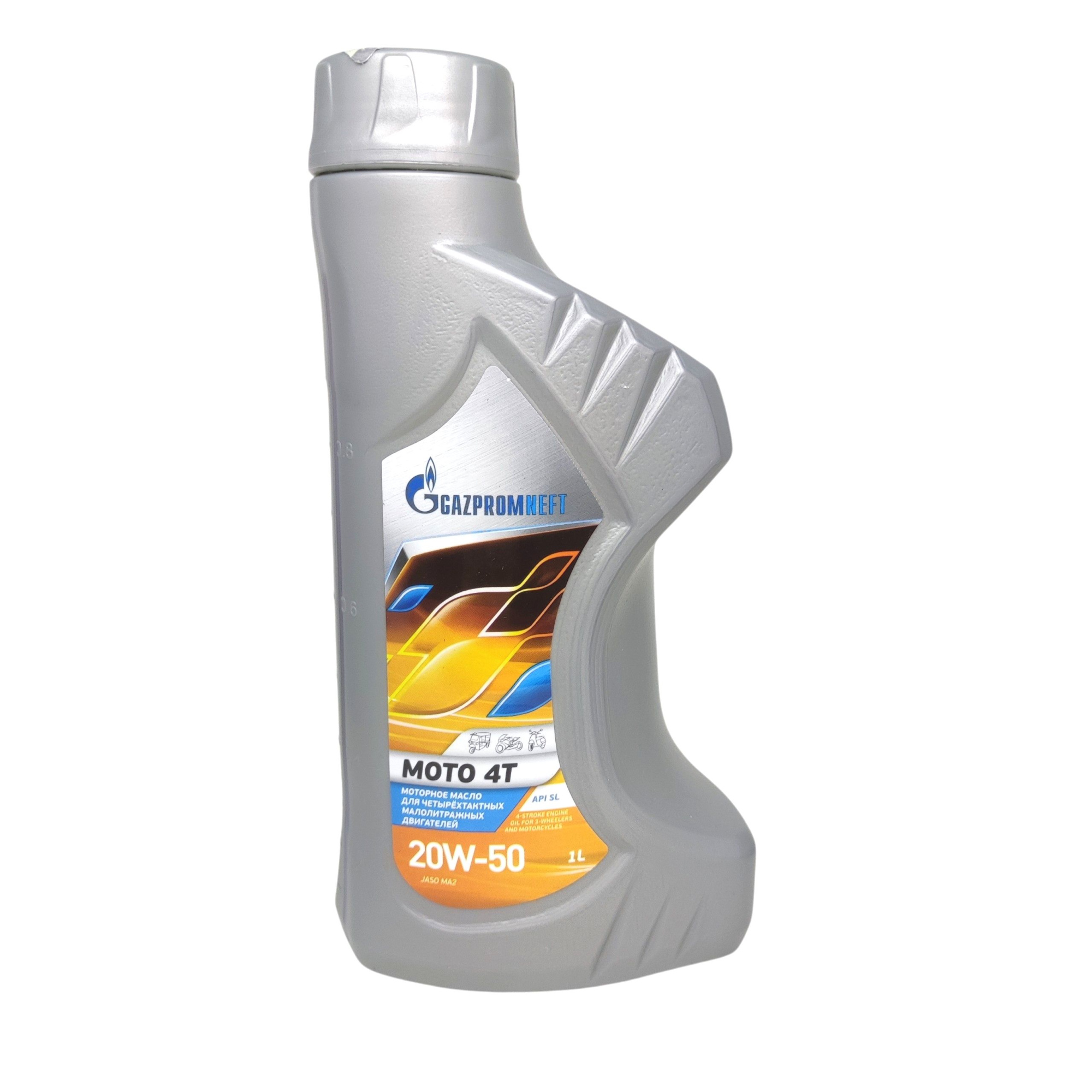Масло моторное 4-х тактное Gazpromneft Moto 4T 20W-50, полусинтетика 1л