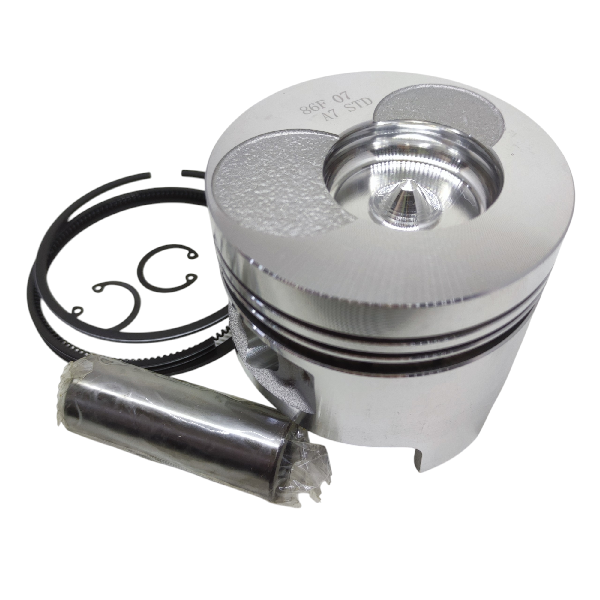 Поршень в сборе с кольцами 86мм для двигателя 186F мотоблока, культиватора, минитрактора