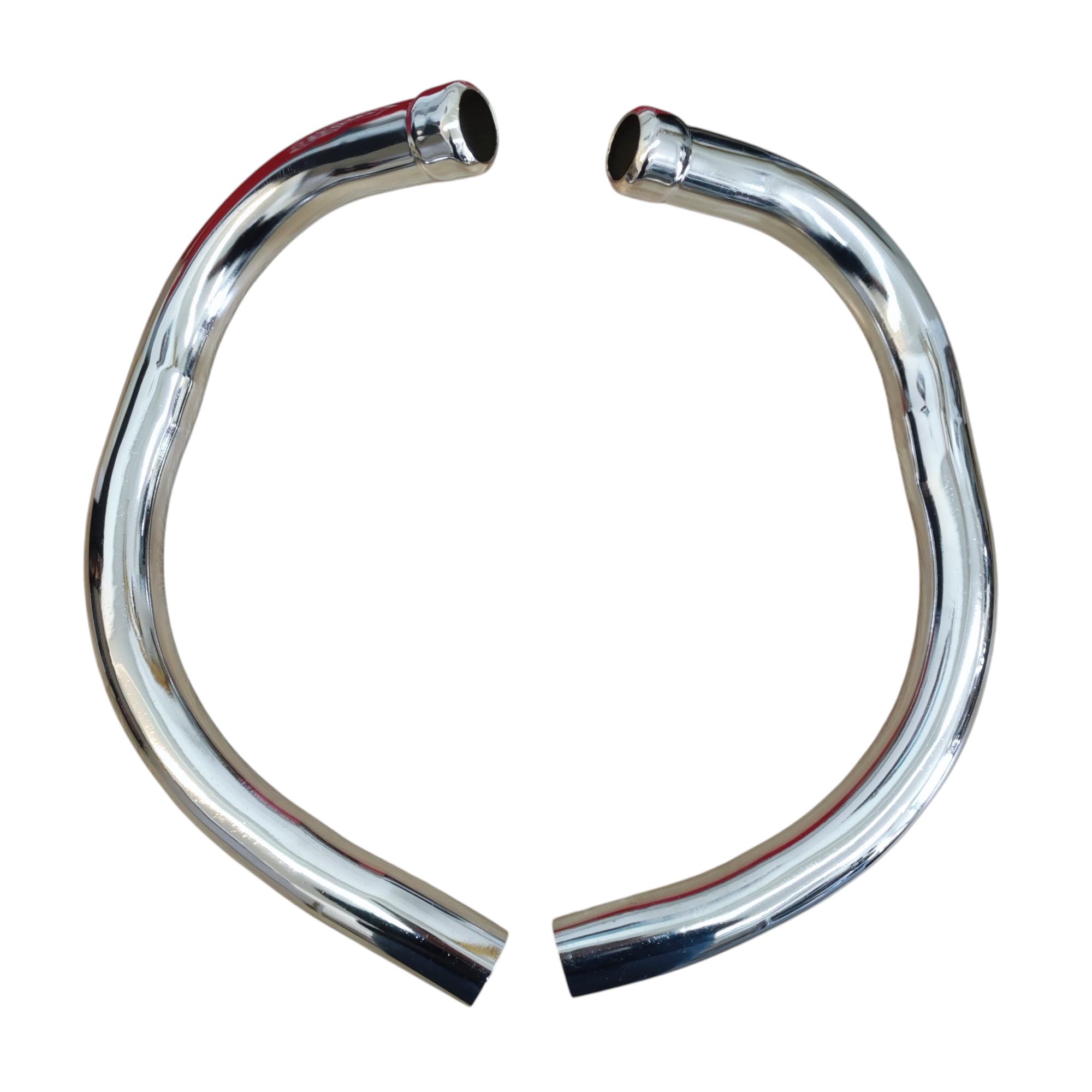 Колено глушителя мотоцикла Ява 12В (комплект)